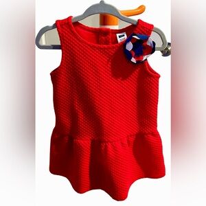 Janie and Jack Red Dress with Flower Detail (with bloomer)
Size 12-18 months